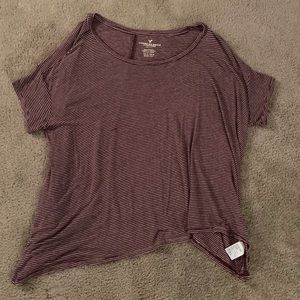 American Eagle Striped T-Shirt XS